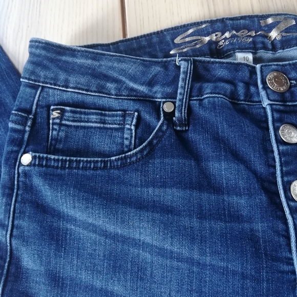 Seven7 Size 10 Blue Skinny Jeans - Picture 5 of 11